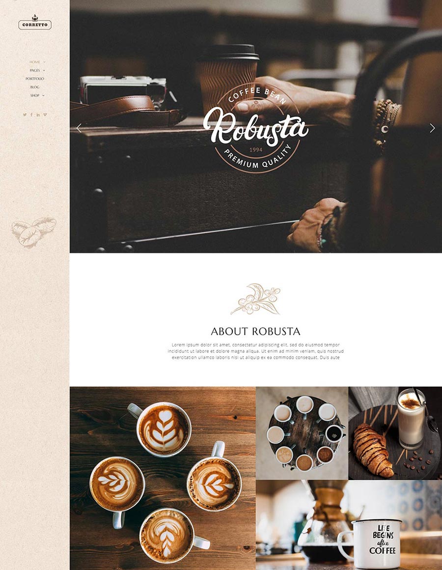 Corretto WordPress Theme