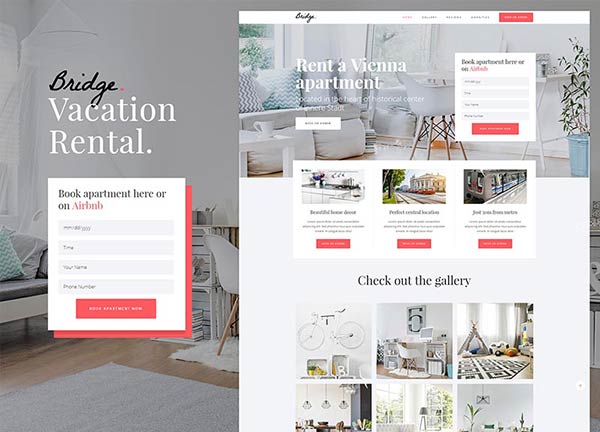 Vacation Rental Bridge Theme Demo
