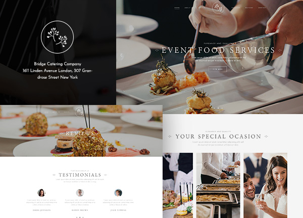 Catering Service Bridge Theme Demo