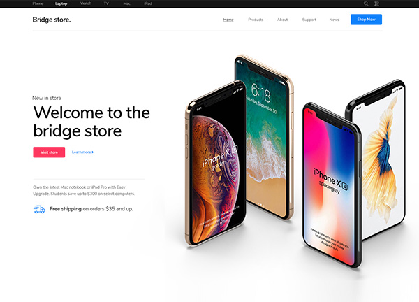 Consumer Electronics Store Bridge Theme Demo