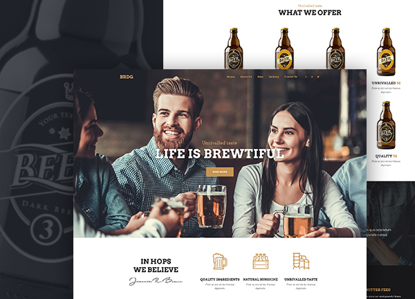 Craft Beer Bar Bridge Theme Demo